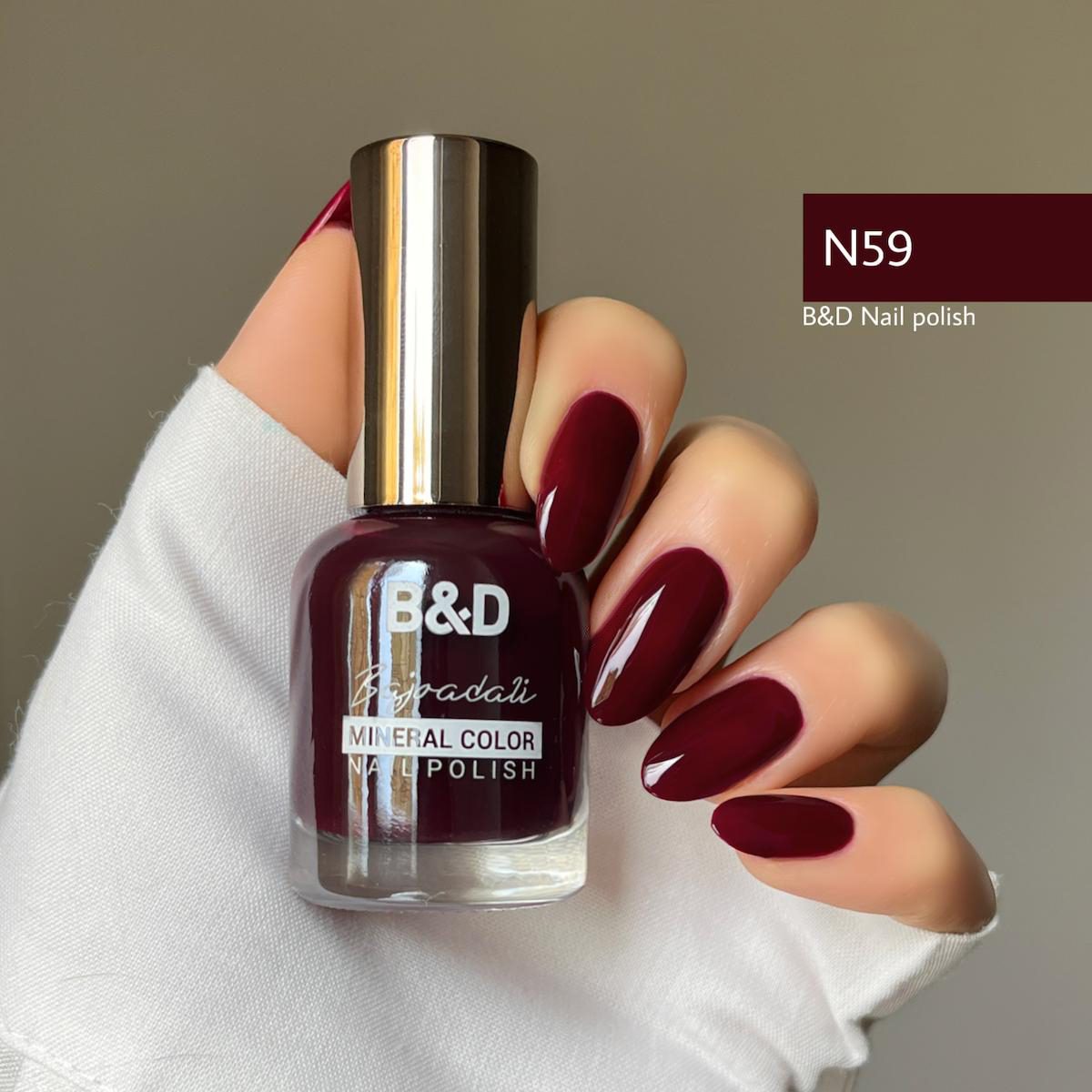 n59.2 لاک ناخن بی اند دی کد N59 - Image 1